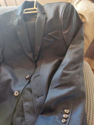 Traje Zara Man S/34-36 Azul