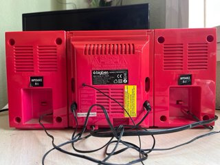 Minicadena Bigben Roja CD Radio Altavoces