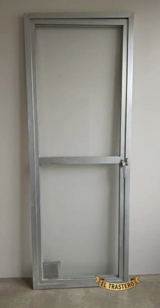 PUERTA ALUMINIO PLATA