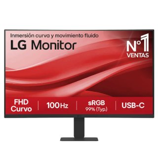 Monitor LG 27 FHD Curvo 100Hz USB-C