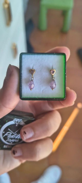 Pendientes Corales Rosa Bebé Padilla Joyeros