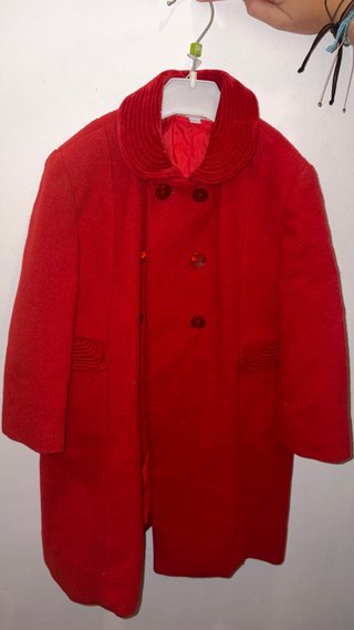 Abrigo rojo niña Talla 3