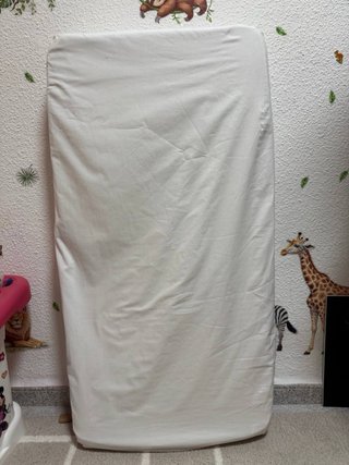 Colchón infantil orgánico + ropa de cama