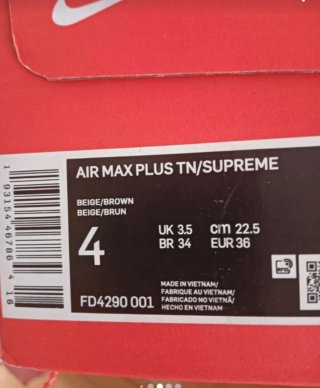 Nike Air Max Plus TN Zapatillas Marrón Blanco