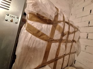 Somier con patas y colchón 105 cm