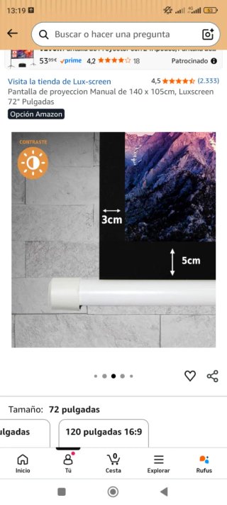 Pantalla Proyector LUXSCREEN 100"