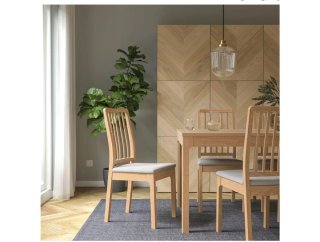 Mesa IKEA EKEDALEN extensible + 4 sillas EKEDALEN