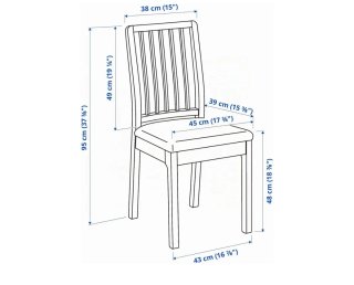 Mesa IKEA EKEDALEN extensible + 4 sillas EKEDALEN