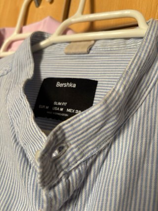 Lote 2 Camisas Talla M (Rosa y Azul)