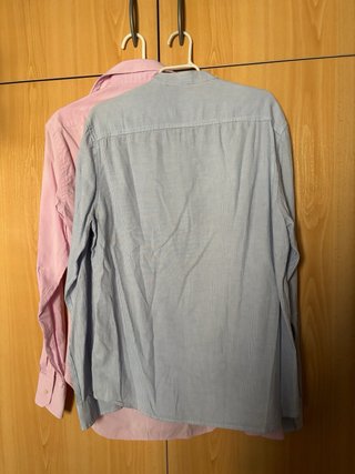 Lote 2 Camisas Talla M (Rosa y Azul)