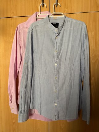 Lote 2 Camisas Talla M (Rosa y Azul)