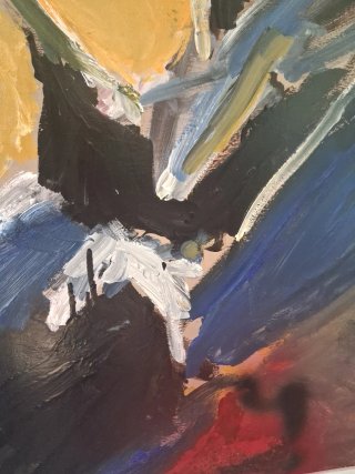 Óleo sobre tabla abstracto