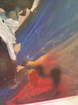 Óleo sobre tabla abstracto