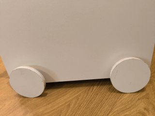 Carro andador juguetero madera blanco. Vertbaudet