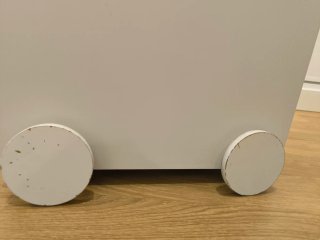 Carro andador juguetero madera blanco. Vertbaudet
