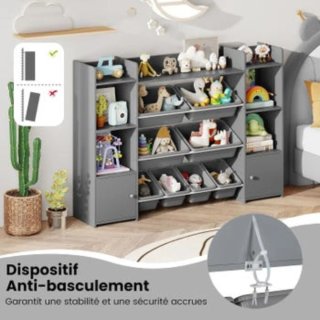Mueble para guardar juguetes infantiles estantería