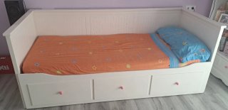 Cama nido Ikea madera blanca modelo Hemnes