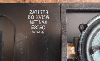 Altavoces TV ESTEC ZAT117AA 8 Ohm 10/15W