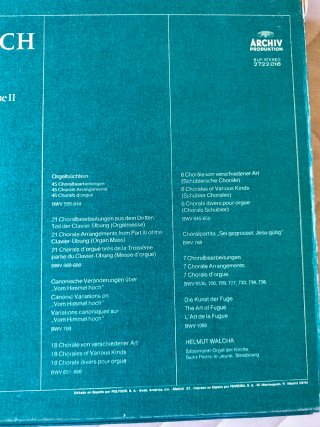 16LPs= 14€. Bach - Obra para Órgano (16 LPs)