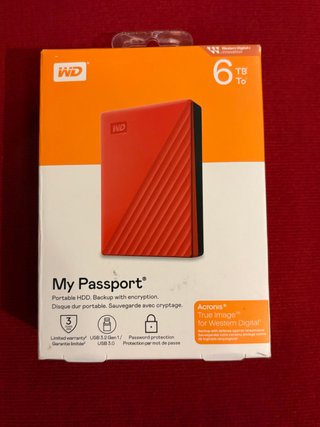 WD 6TB My Passport Disco Duro Externo Portátil