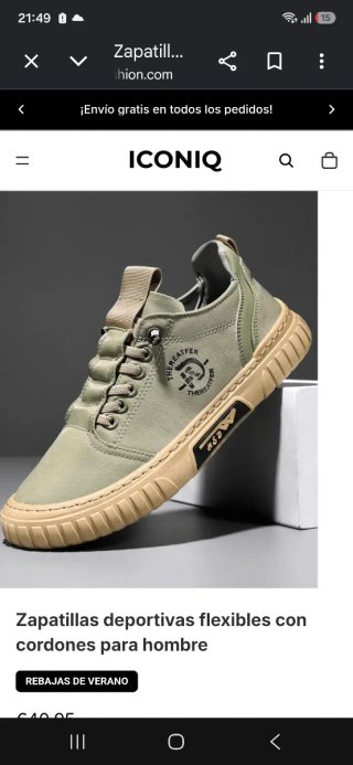 Zapatillas Castell Madrid hombre beige/verde