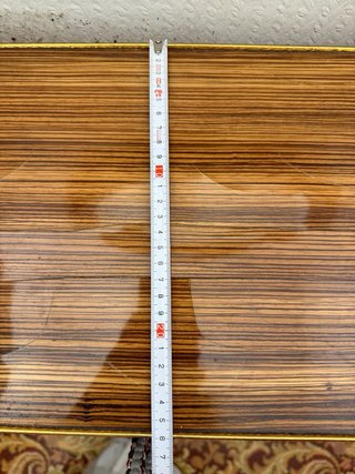 Espejo y mesa auxiliar vintage madera