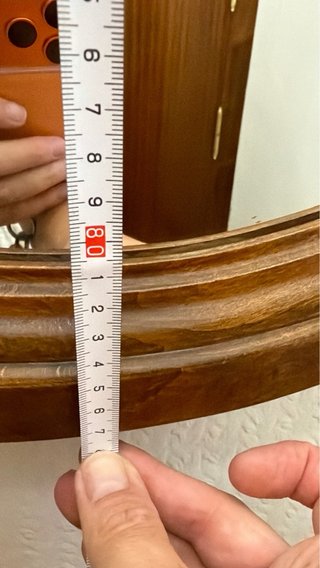 Espejo y mesa auxiliar vintage madera
