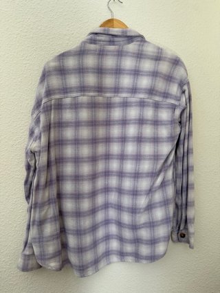 Chaqueta Hollister cuadros lila talla M