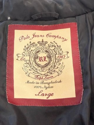 Ralph Lauren Polo Jeans Piumino Lungo Donna L Nero