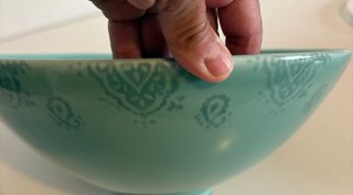 Bol Grande Zara Home Teal Cerámica