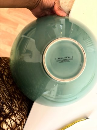 Bol Grande Zara Home Teal Cerámica