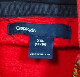 Sudadera Gap Roja con Cremallera