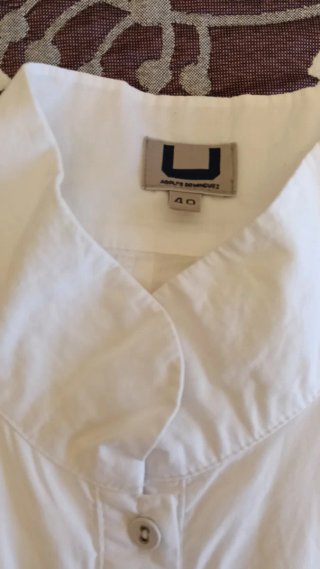 Preciosa/nueva .Camisa Adolfo Dominguez Blanca