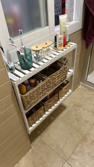 Estantería baño Leroy Merlin blanca