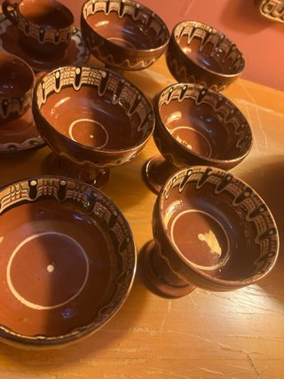 Copas de helado de terracota
