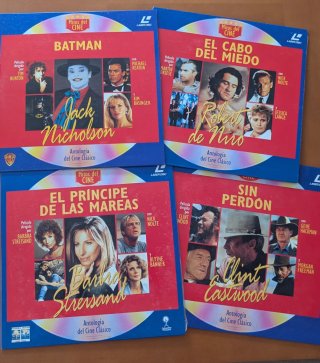 Lote Películas Laser Disc Mitos del Cine