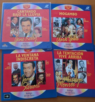 Lote Películas Laser Disc Mitos del Cine