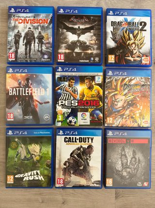 Lote 9 Juegos PS4