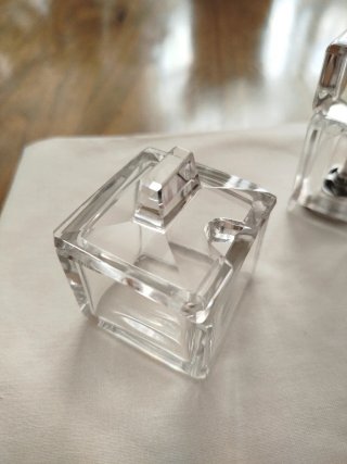 Set Especieros Cristal Cuadrados