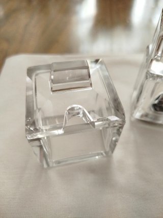 Set Especieros Cristal Cuadrados