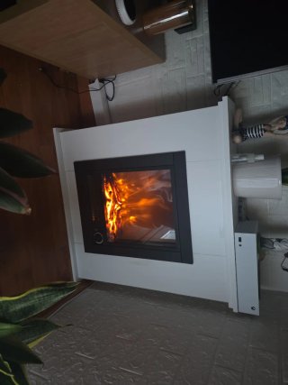Chimenea electrica con calefactor