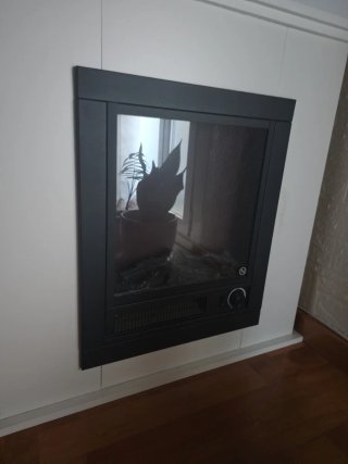 Chimenea electrica con calefactor