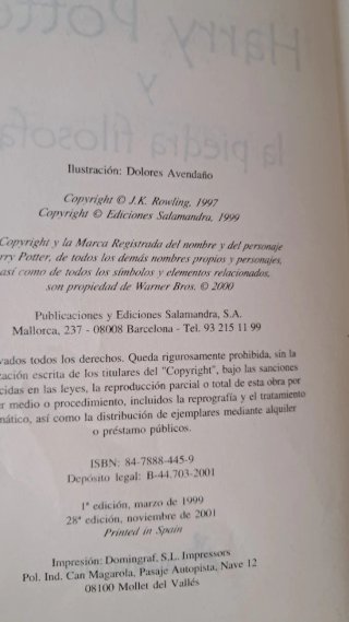 Harry Potter Y La Piedra Filosofal