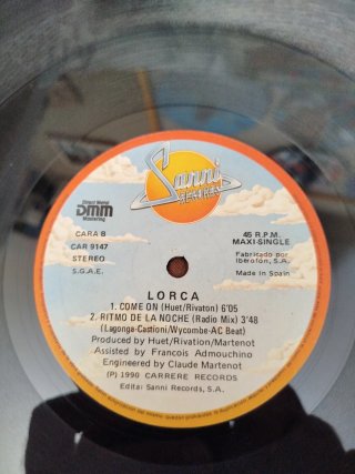Vinilo Lorca Ritmo de la Noche Maxi 45T