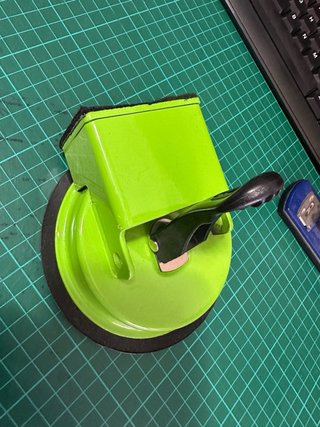 Ventosa de succión verde