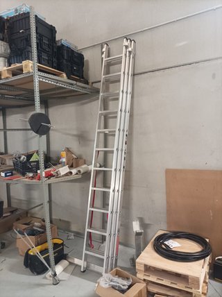 Escalera extensible aluminio