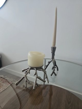 Juego Candelabros Rama Zara Home Plata