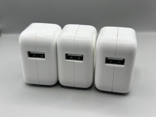 Lote 3 Cargadores Apple 10W A1357