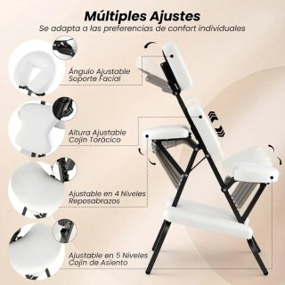 COSTWAY Silla de Masaje Plegable Altura Ajustable