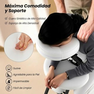 COSTWAY Silla de Masaje Plegable Altura Ajustable